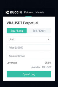 Leverage Trading VRA Step 2