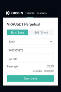 Leverage Trading VRA Step 3