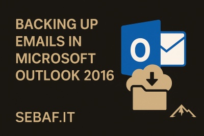 Sebaf-IT Backing up Outlook 2016